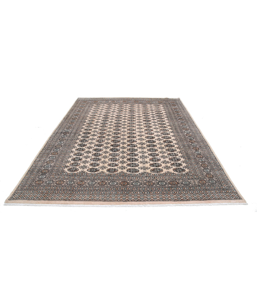 Afghan Tribal Bokhara Rug 7' 10" x 10' 2" Hand-Knotted | No. AT52471