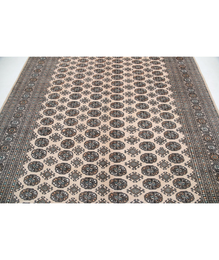 Afghan Tribal Bokhara Rug 7' 10" x 10' 2" Hand-Knotted | No. AT52471