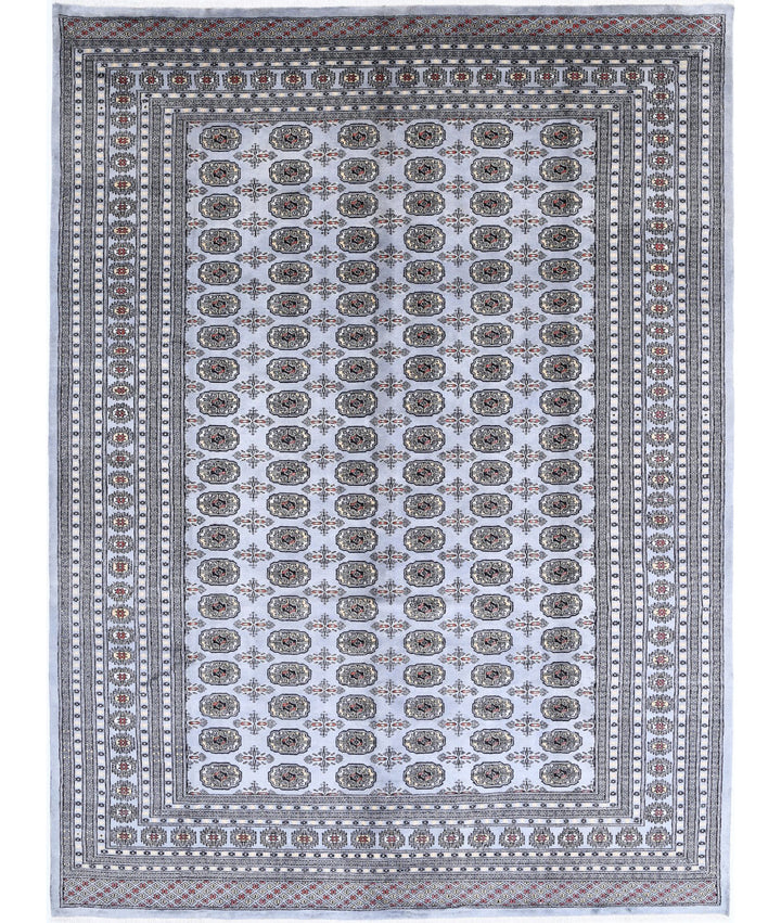 Afghan Tribal Bokhara Rug 9' 0" x 12' 2" Hand-Knotted | No. AT51916