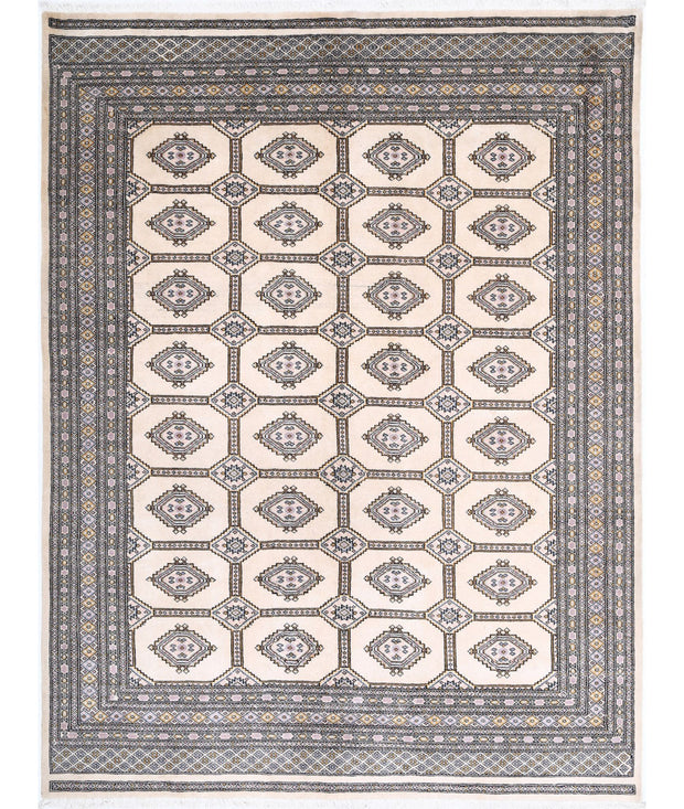 Hand Knotted Tribal Bokhara Wool Rug 6' 7" x 8' 8" - No. AT83549