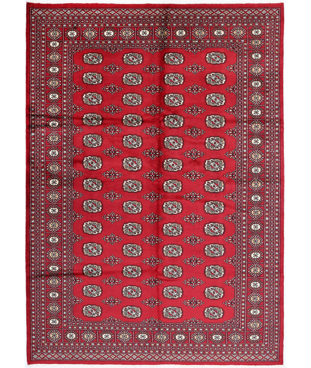 Hand Knotted Tribal Bokhara Wool Rug 6' 2" x 8' 9" - No. AT83675