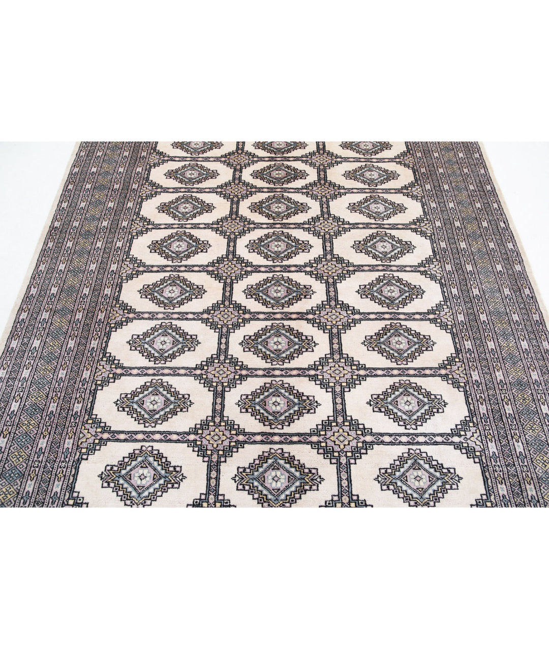 Hand Knotted Tribal Bokhara Wool Rug 6' 1" x 8' 11" - No. AT52564