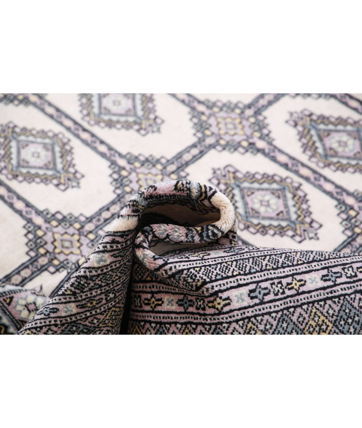 Hand Knotted Tribal Bokhara Wool Rug 6' 1" x 8' 11" - No. AT52564