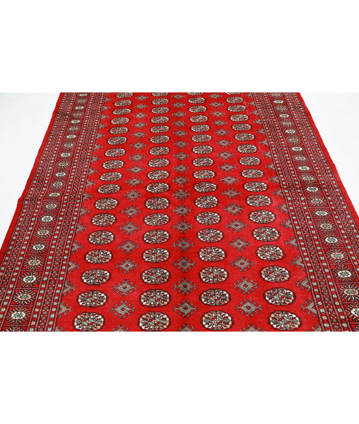 Hand Knotted Tribal Bokhara Wool Rug 6' 0" x 8' 10" - No. AT944006