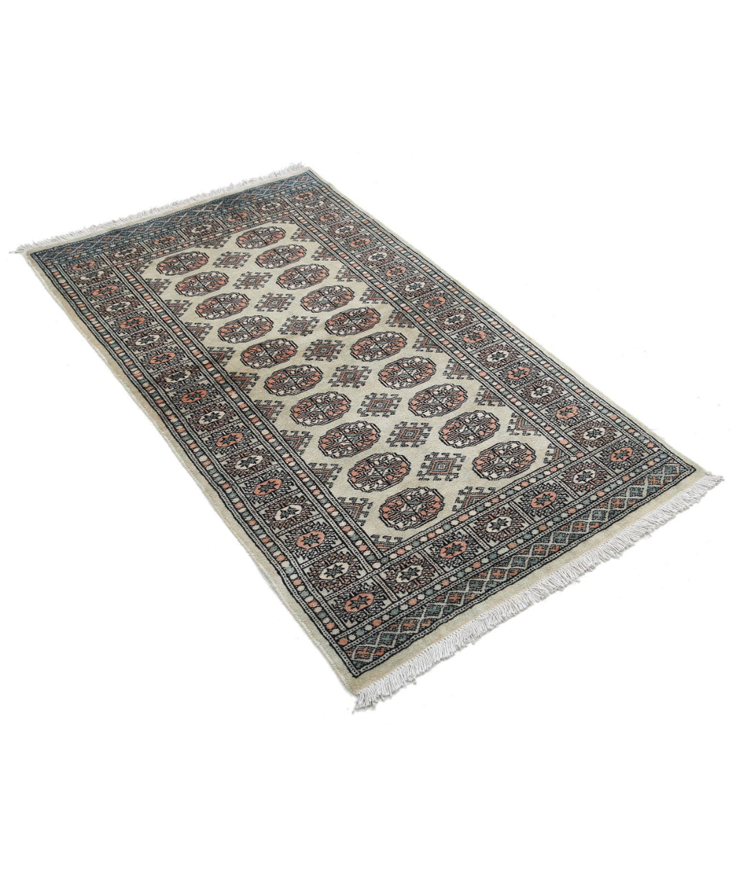 Hand Knotted Tribal Bokhara Wool Rug 2' 11" x 5' 0" - No. AT78703