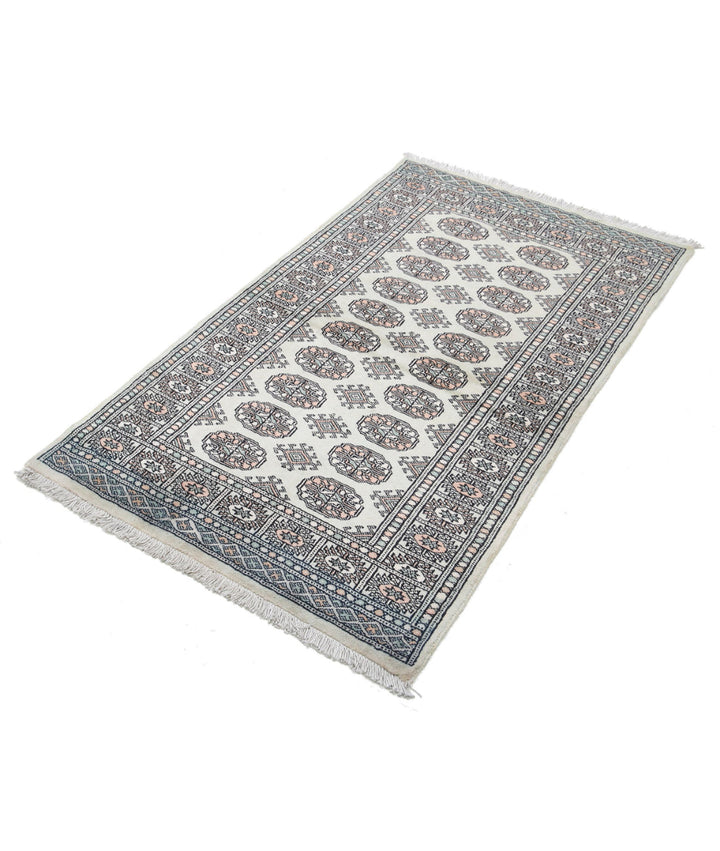 Hand Knotted Tribal Bokhara Wool Rug 2' 11" x 5' 0" - No. AT78703