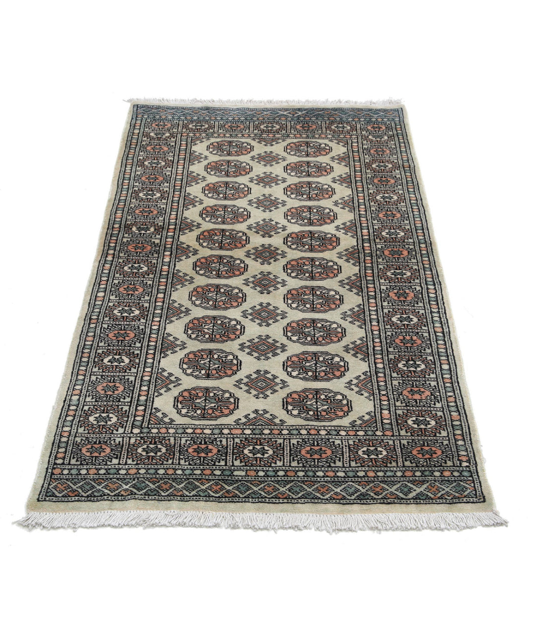 Hand Knotted Tribal Bokhara Wool Rug 2' 11" x 5' 0" - No. AT78703