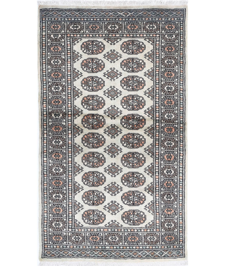 Hand Knotted Tribal Bokhara Wool Rug 2' 11" x 5' 0" - No. AT78703