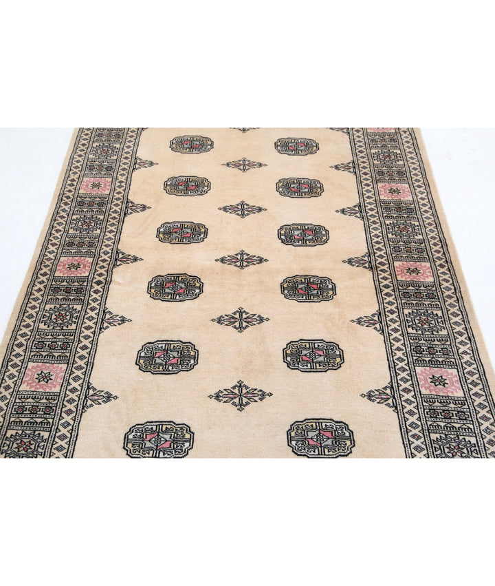 Hand Knotted Tribal Bokhara Wool Rug 4' 3" x 6' 2" - No. AT85148
