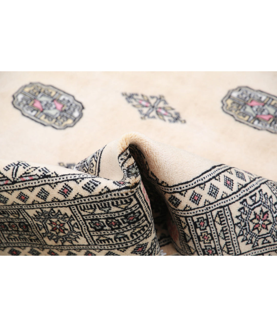 Hand Knotted Tribal Bokhara Wool Rug 4' 3" x 6' 2" - No. AT85148