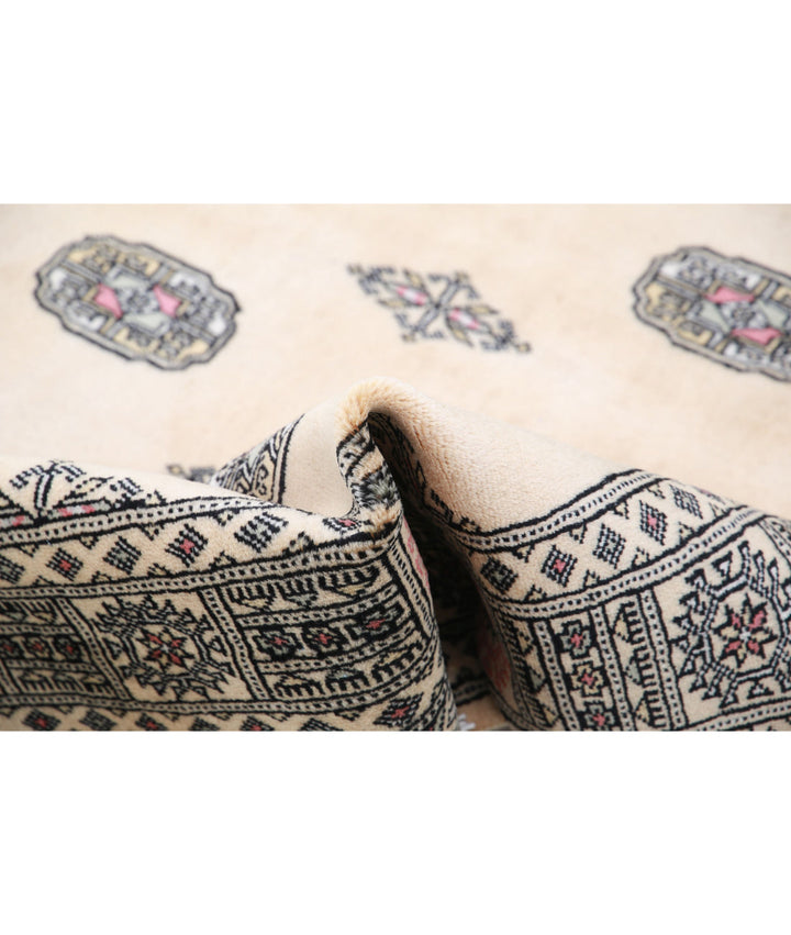 Hand Knotted Tribal Bokhara Wool Rug 4' 3" x 6' 2" - No. AT85148