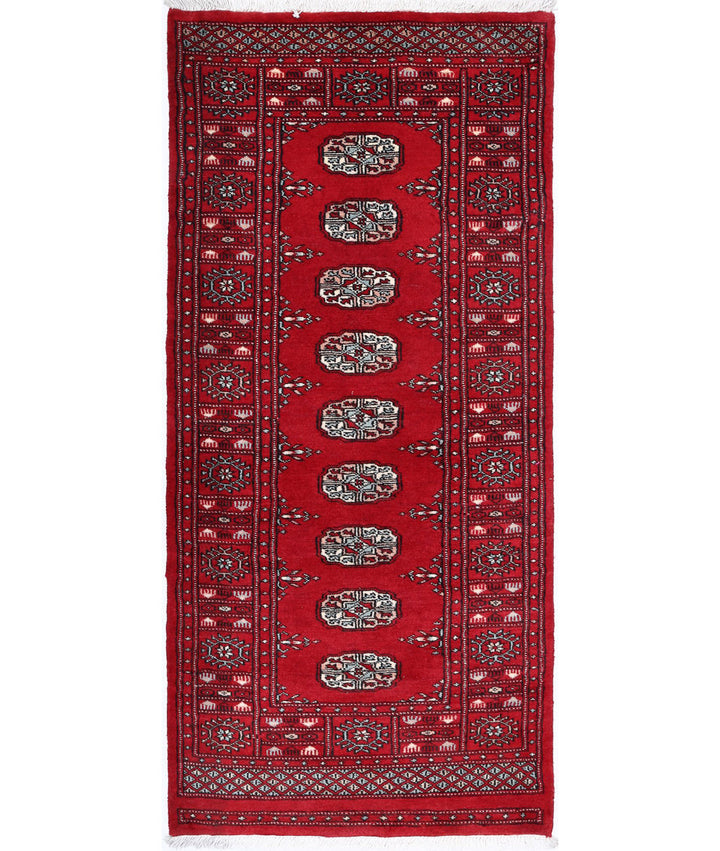Hand Knotted Bokhara Wool Rug 2' 6" x 5' 6" - No. AT50155