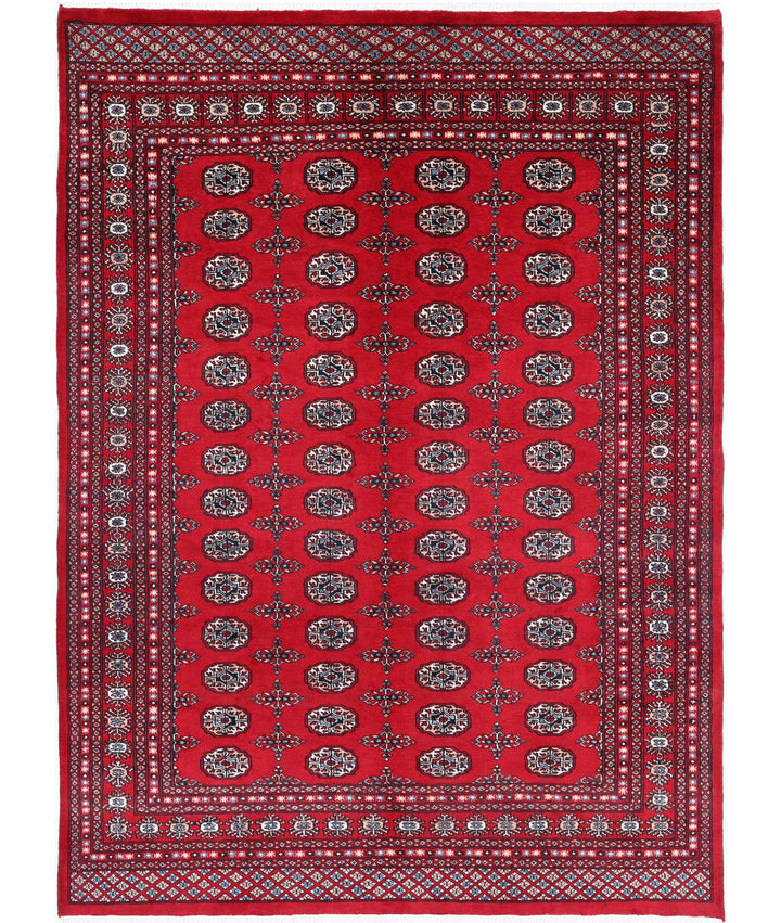Hand Knotted Tribal Bokhara Wool Rug 6' 0" x 8' 5" - No. AT65070