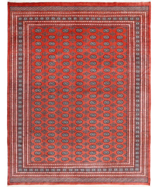 Hand Knotted Tribal Bokhara Wool Rug 8' 11" x 11' 5" - No. AT95431