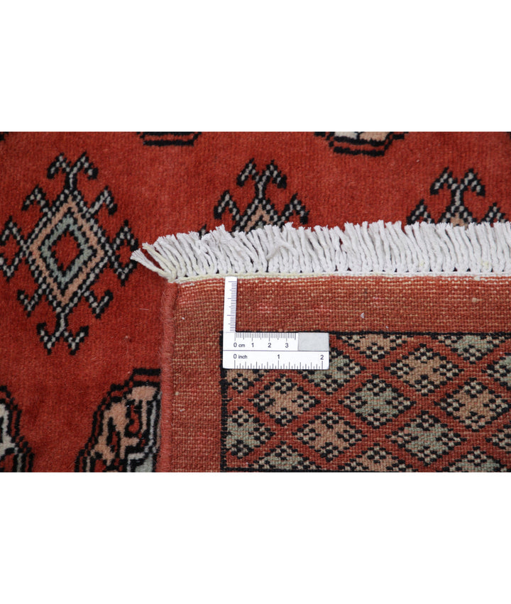 Afghan Bokhara Rug 8' 1" x 10' 1" Hand-Knotted | No. AT93487