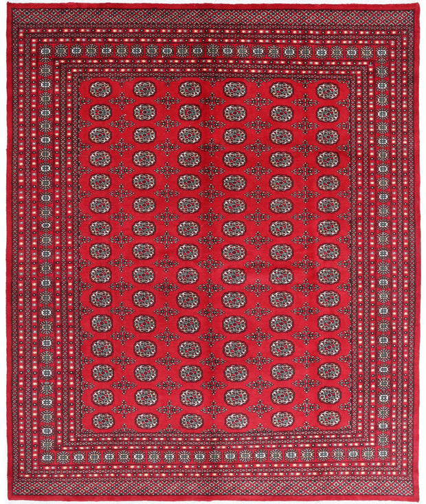 Hand Knotted Tribal Bokhara Wool Rug 8' 1" x 10' 1" - No. AT38643