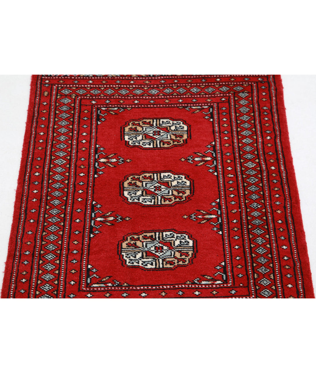 Hand Knotted Tribal Bokhara Wool Rug 2' 0" x 3' 2" - No. AT75166