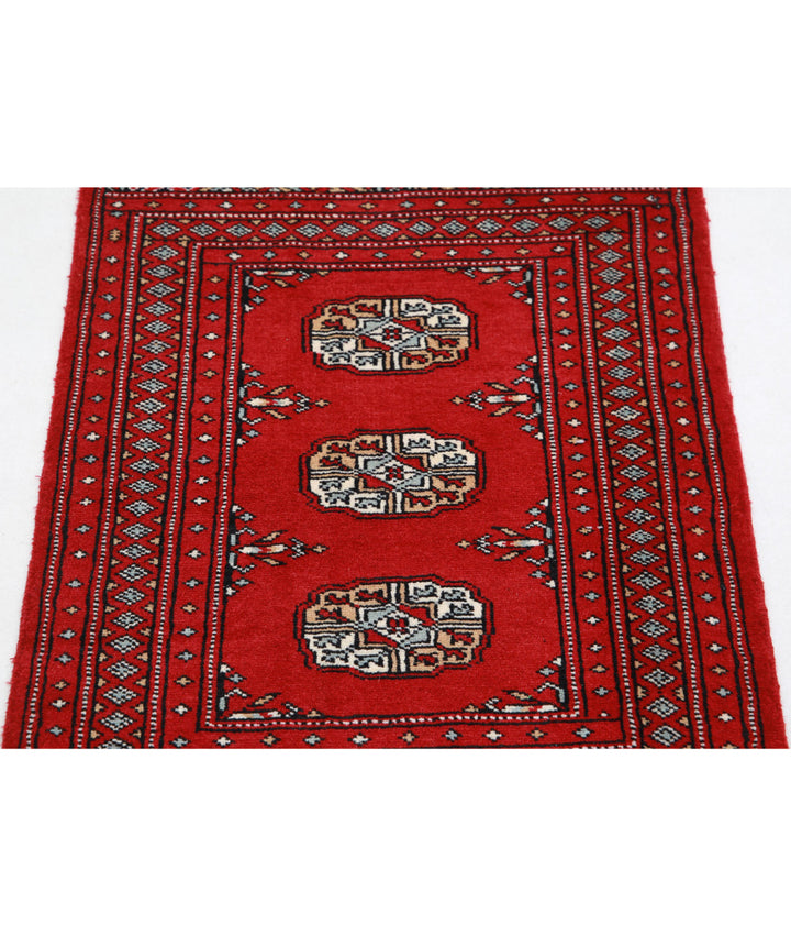 Hand Knotted Tribal Bokhara Wool Rug 2' 0" x 3' 2" - No. AT75166