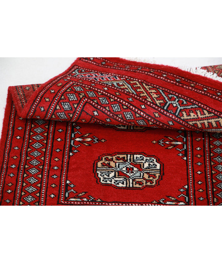 Hand Knotted Tribal Bokhara Wool Rug 2' 0" x 3' 2" - No. AT75166