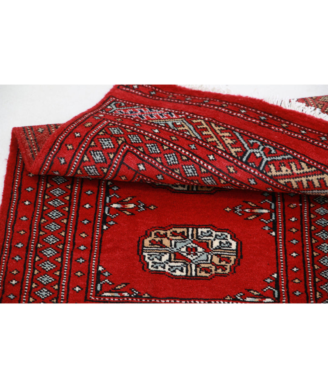 Hand Knotted Tribal Bokhara Wool Rug 2' 0" x 3' 2" - No. AT75166