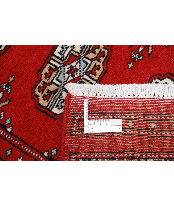 Hand Knotted Tribal Bokhara Wool Rug 2' 0" x 3' 2" - No. AT75166