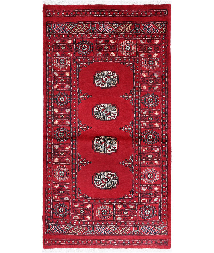 Afghan Tribal Bokhara Rug 2' 6" x 4' 10" Hand-Knotted | No. AT11673