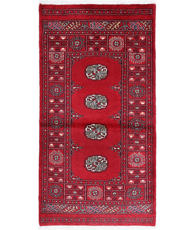 Hand Knotted Tribal Bokhara Wool Rug 2' 6" x 4' 10" - No. AT11673