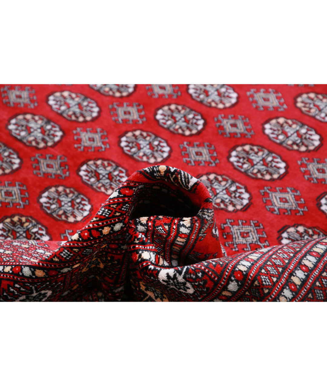 Afghan Tribal Bokhara Rug 9' 11" x 13' 8" Hand-Knotted | No. AT28037