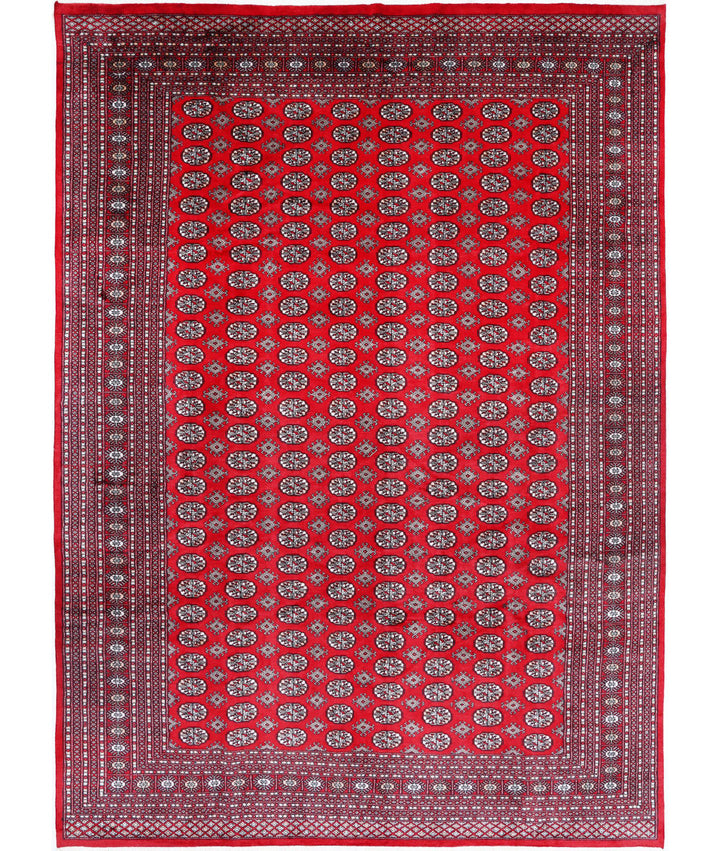 Afghan Tribal Bokhara Rug 9' 11" x 13' 8" Hand-Knotted | No. AT28037