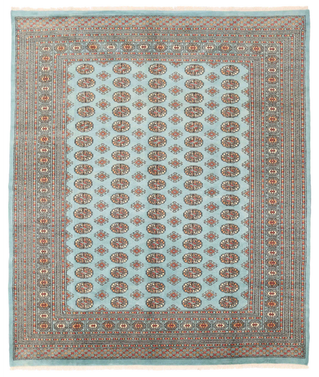 Hand Knotted Bokhara Wool Rug 8'  0" x 9'  7" - No. AT32854