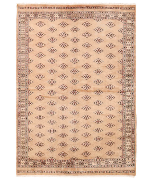 Hand Knotted Bokhara Wool Rug 5'  6" x 8'  0" - No. AT37158