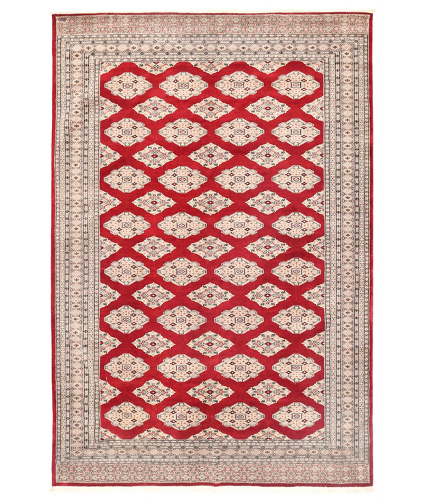 Hand Knotted Bokhara Wool Rug 6'  2" x 9'  0" - No. AT87643