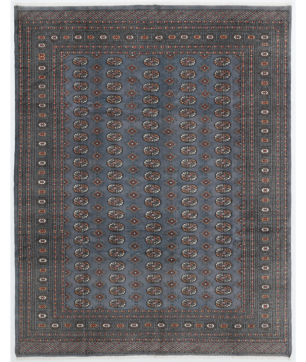 Hand Knotted Bokhara Wool Rug 7'  11" x 10'  1" - No. AT40293