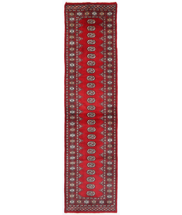 Hand Knotted Bokhara Wool Rug 2'  7" x 10'  4" - No. AT95399