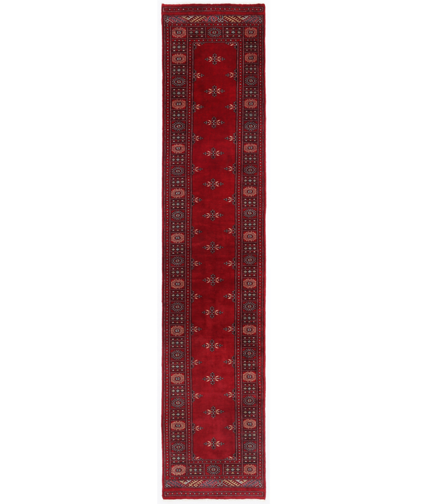 Hand Knotted Bokhara Wool Rug 2'  6" x 12'  2" - No. AT93684