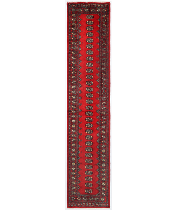 Hand Knotted Bokhara Wool Rug 2'  8" x 12'  6" - No. AT81054