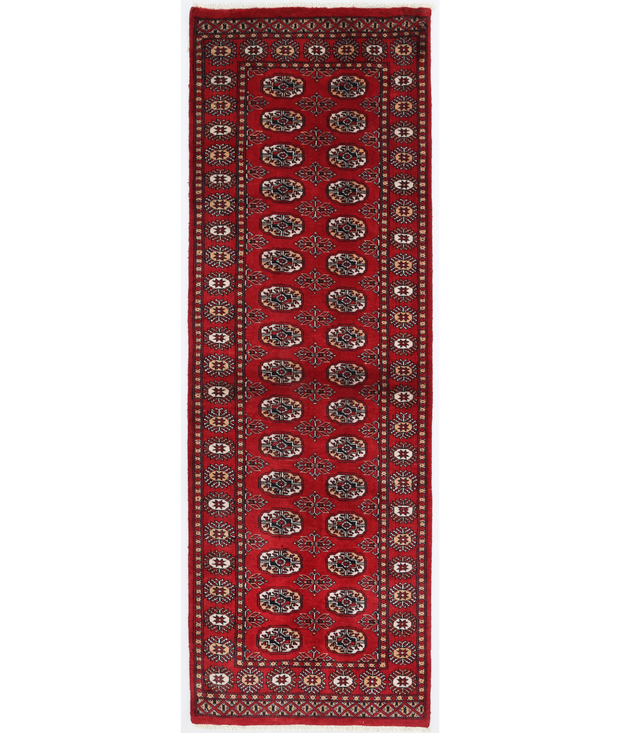 Hand Knotted Bokhara Wool Rug 2'  9" x 8'  0" - No. AT92052