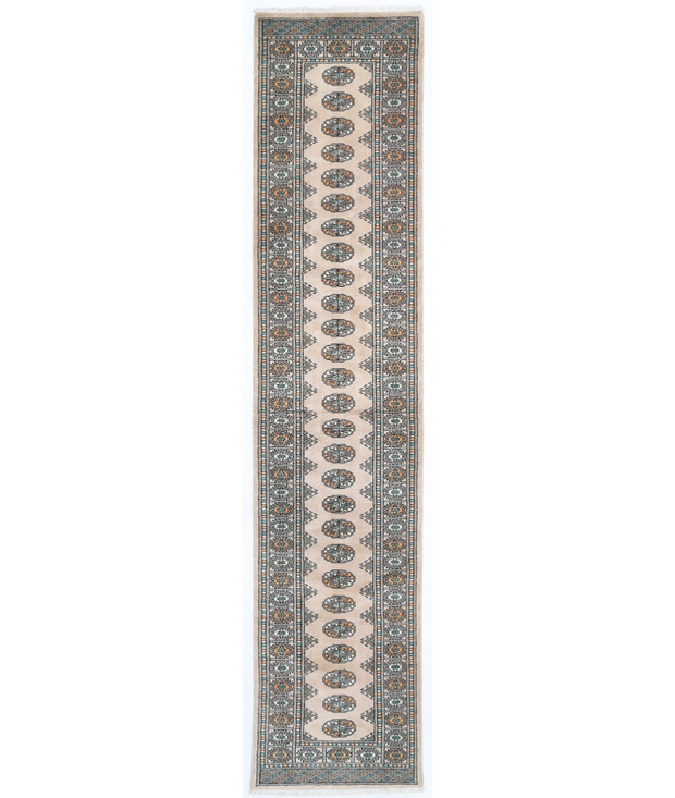 Hand Knotted Bokhara Wool Rug 2'  7" x 12'  1" - No. AT40478