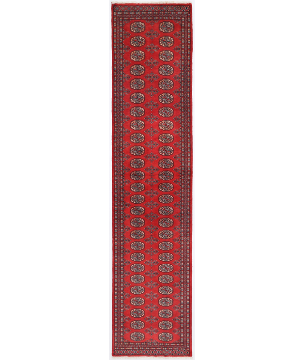 Hand Knotted Bokhara Wool Rug 2'  8" x 11'  10" - No. AT58777