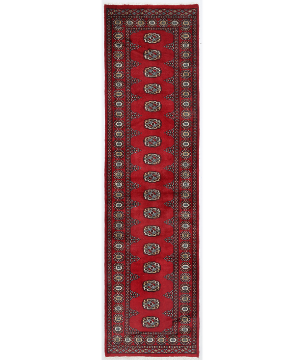 Hand Knotted Bokhara Wool Rug 2'  7" x 9'  10" - No. AT42816