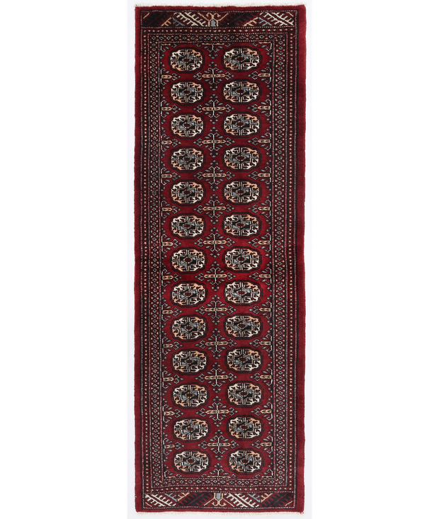 Hand Knotted Bokhara Wool Rug 2'  1" x 6'  4" - No. AT50947