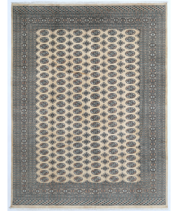 Hand Knotted Bokhara Wool Rug 9'  0" x 11'  9" - No. AT86139