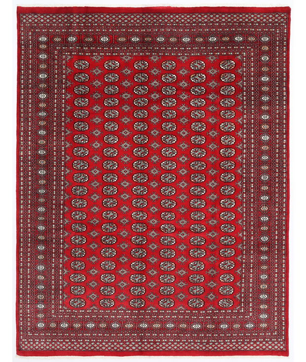 Hand Knotted Bokhara Wool Rug 8'  0" x 10'  1" - No. AT87944