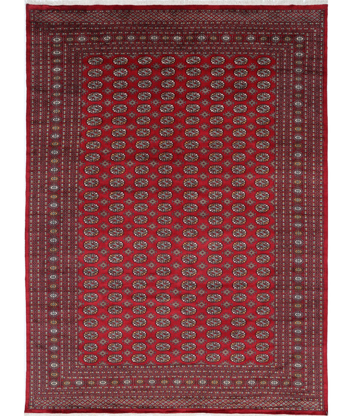 Hand Knotted Tribal Bokhara Wool Rug 9' 11" x 13' 5" - No. AT75732