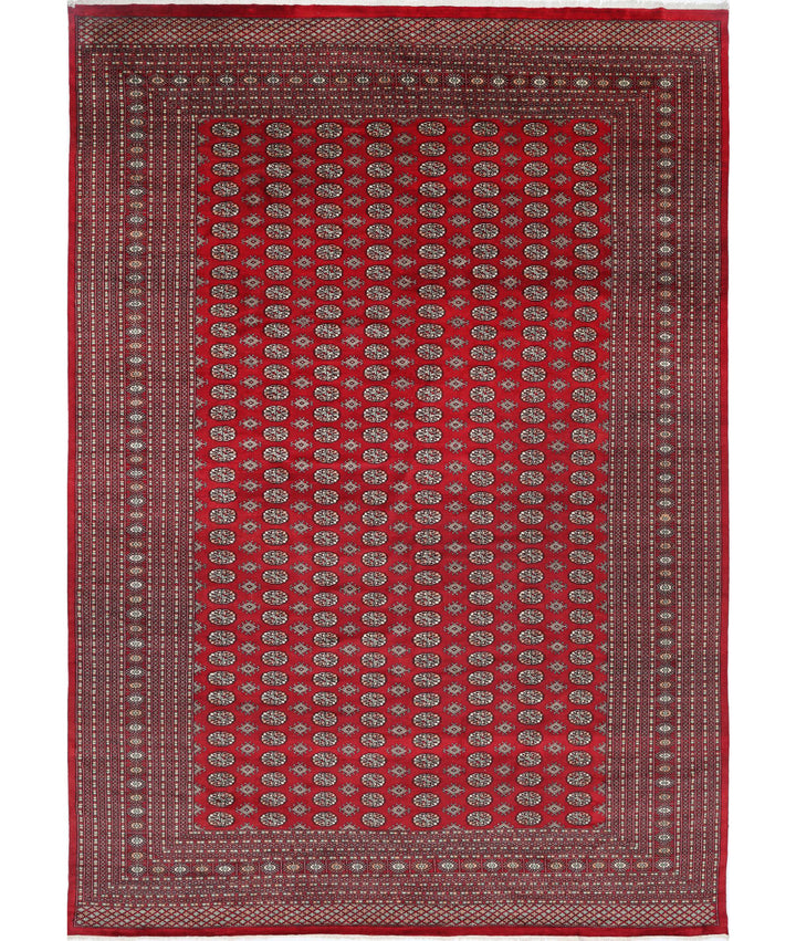 Hand Knotted Tribal Bokhara Wool Rug 12' 3" x 17' 6" - No. AT275720