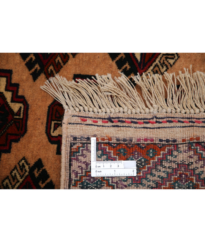 Afghan Bokhara Rug 6' 3" x 8' 6" Hand-Knotted | No. AT52829