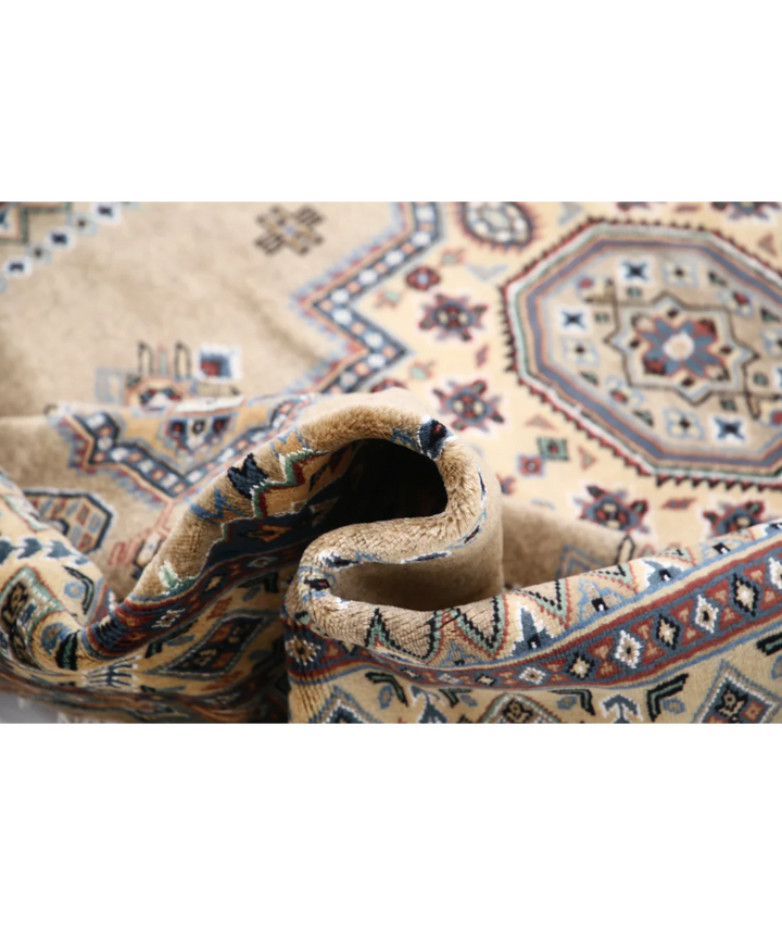 Afghan Bokhara Rug 4' 6" x 6' 9" Hand-Knotted | No. AT78973