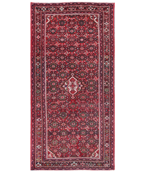 Hand Knotted Hamadan Wool Rug 5'  1" x 10'  3" - No. AT84532