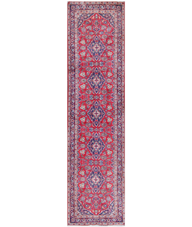 Hand Knotted Hamadan Wool Rug 3'  8" x 9'  11" - No. AT29329