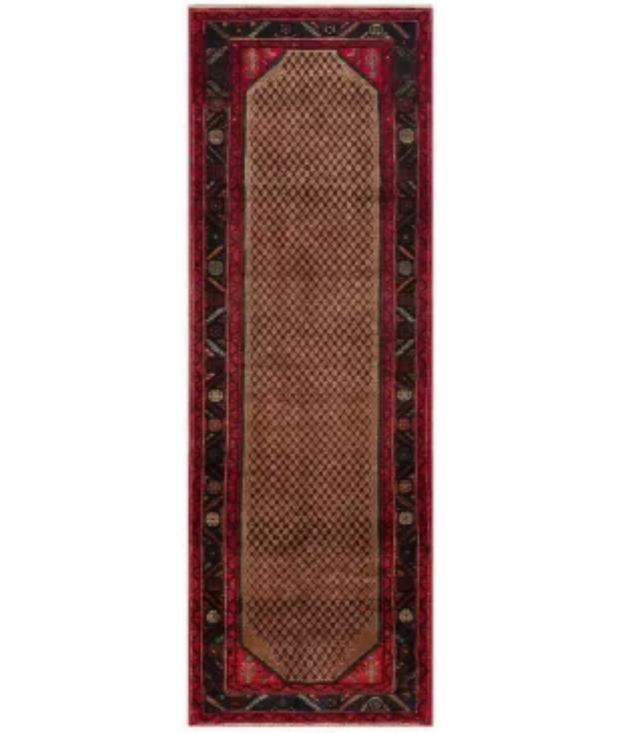 Hand Knotted Hamadan Wool Rug 3'  8" x 13'  0" - No. AT82025